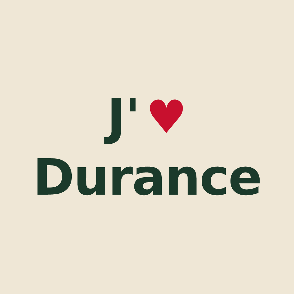 Tote bag personnalisé Durance — design J'aime Durance