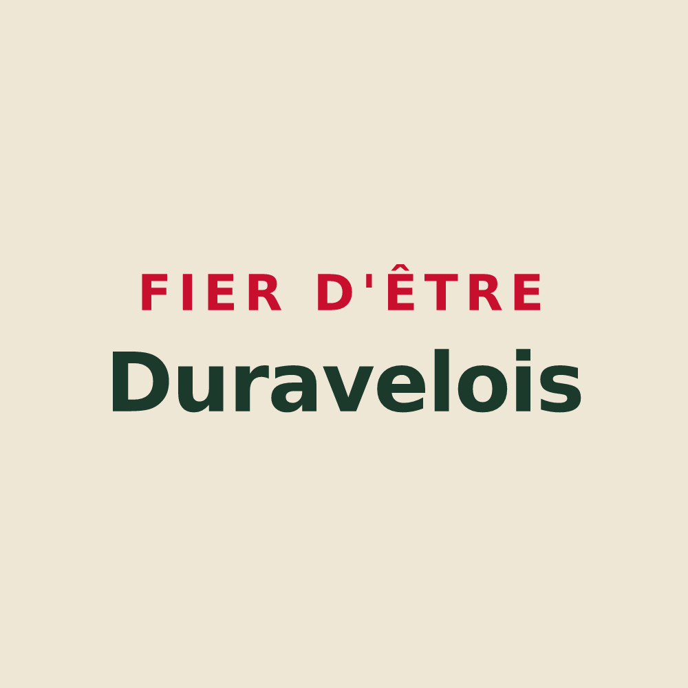 Tote bag « Fier d'être Duravelois » — design pour Duravel