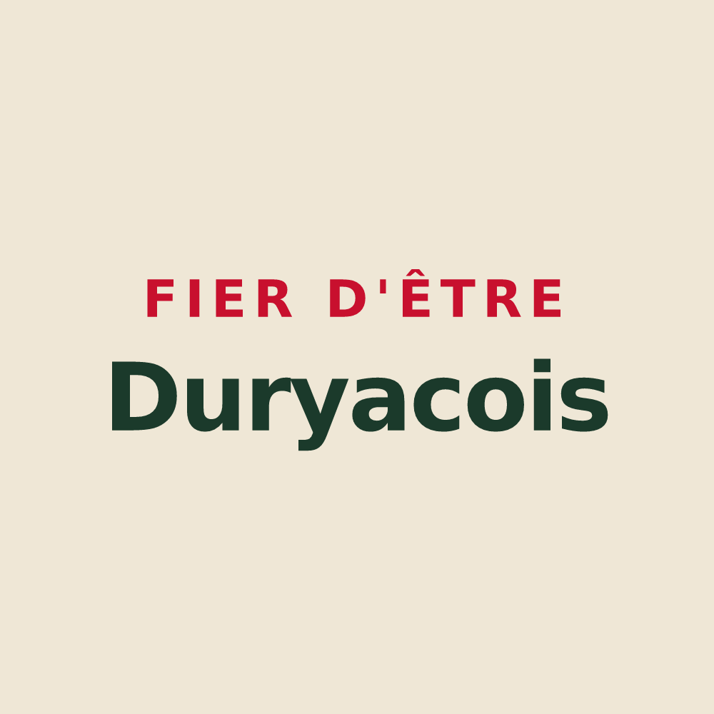 Tote bag « Fier d'être Duryacois » — design pour Dury