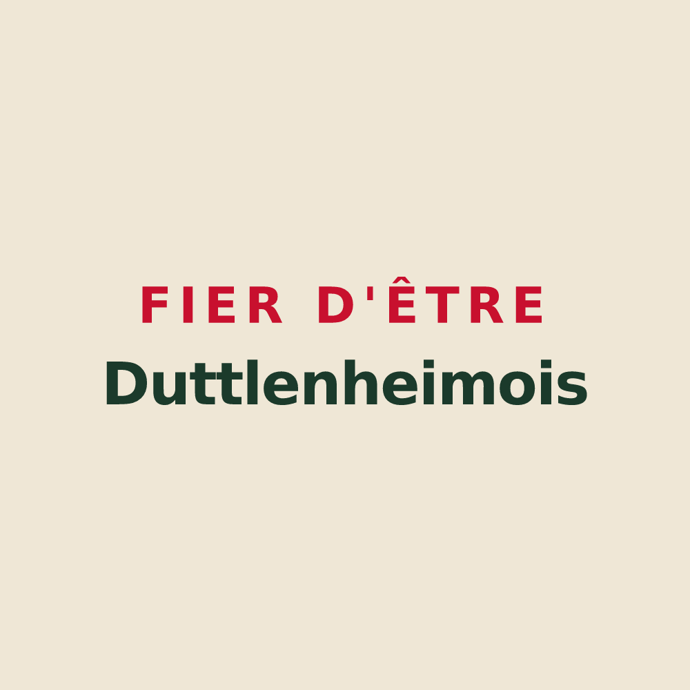 Tote bag « Fier d'être Duttlenheimois » — design pour Duttlenheim