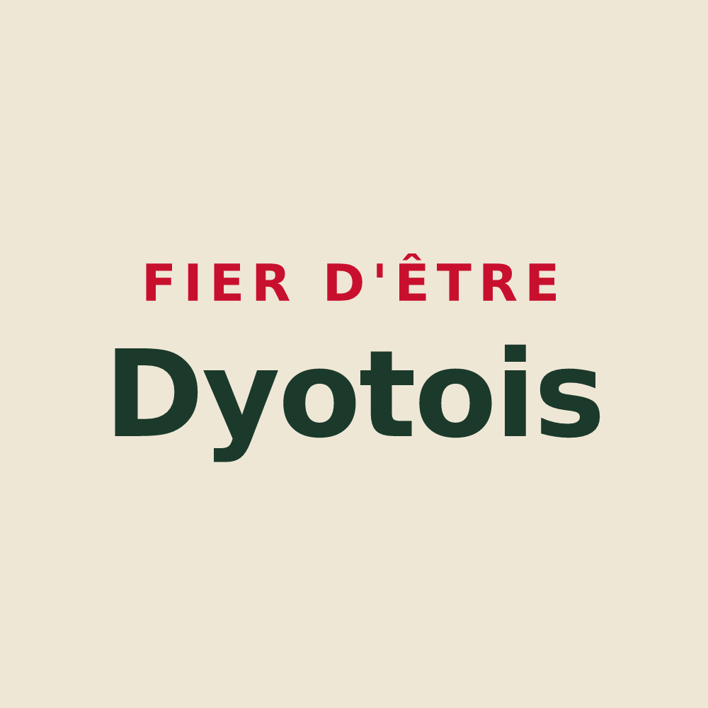 Tote bag « Fier d'être Dyotois » — design pour Dyo