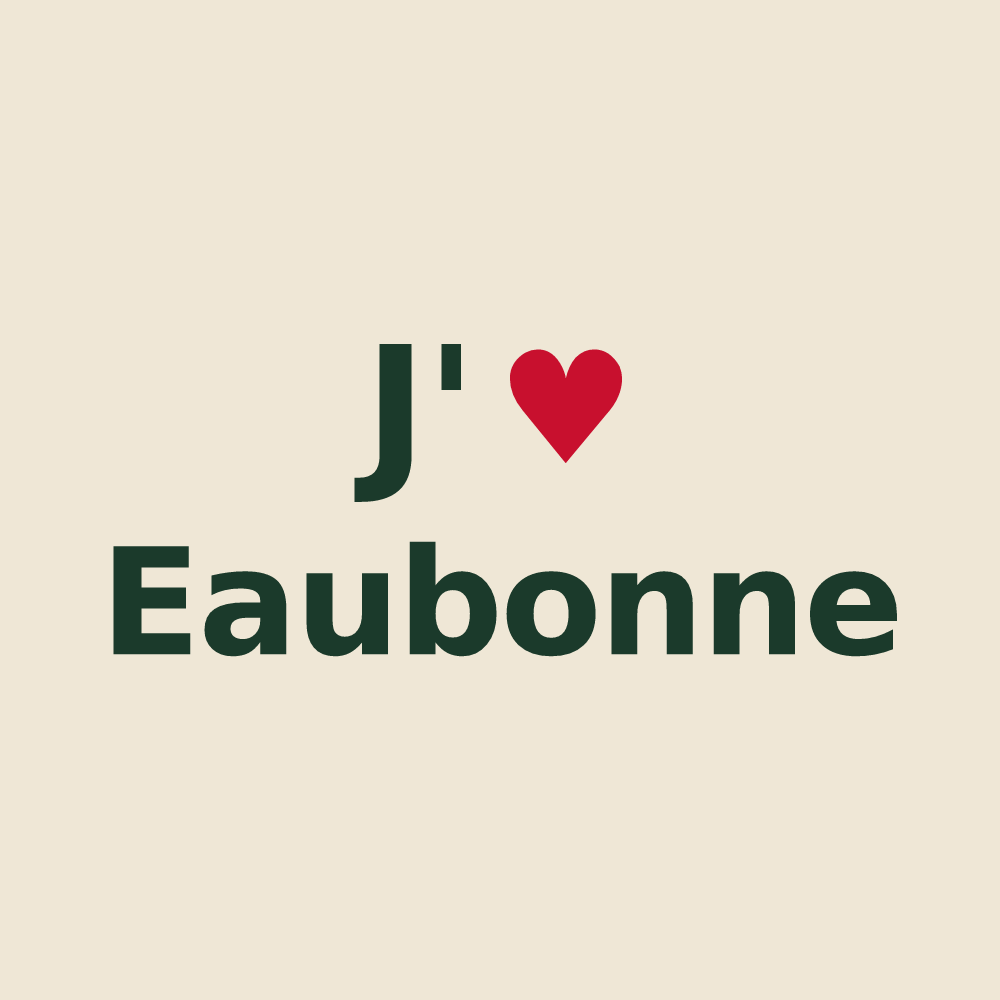 Tote bag personnalisé Eaubonne — design J'aime Eaubonne
