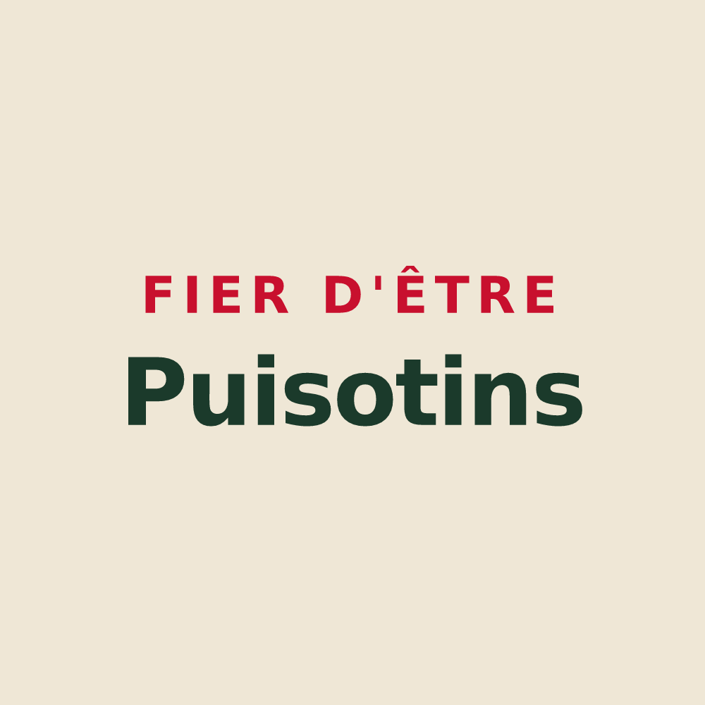 Tote bag « Fier d'être Puisotins » — design pour Eaux-Puiseaux