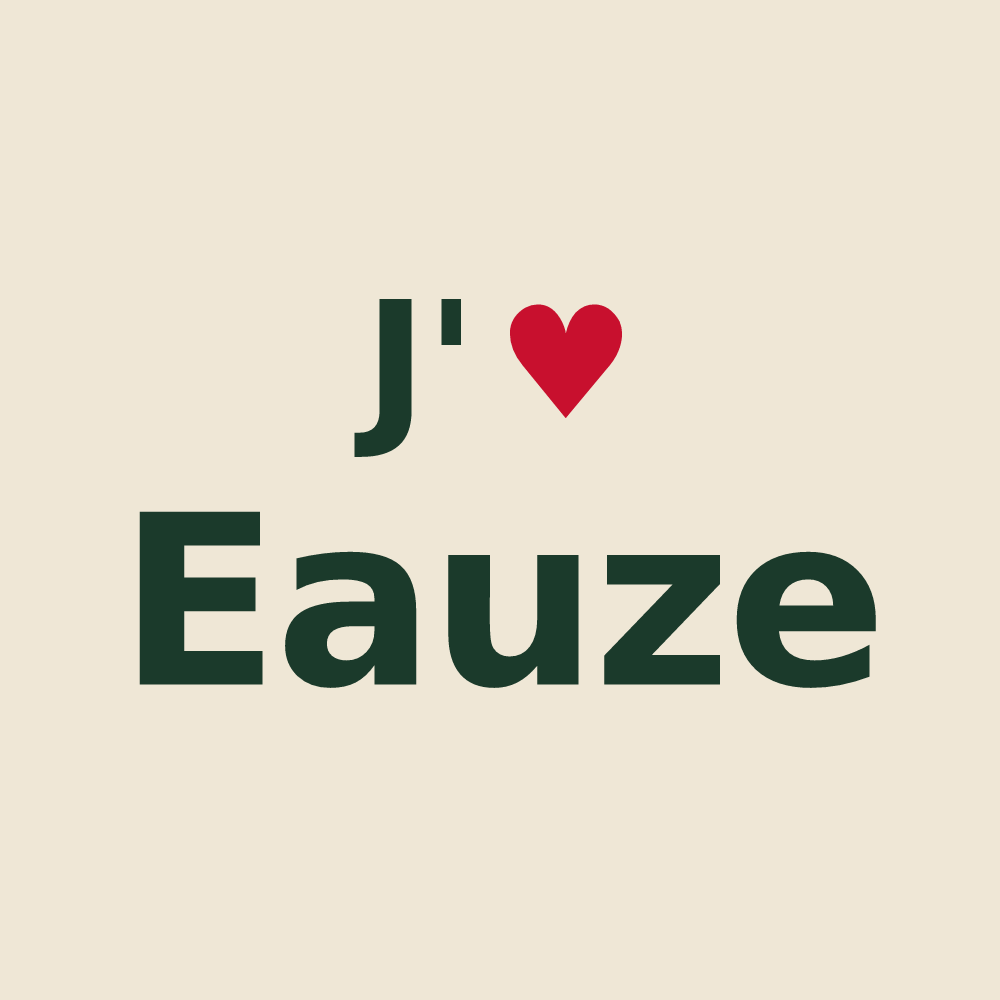 Tote bag personnalisé Eauze — design J'aime Eauze