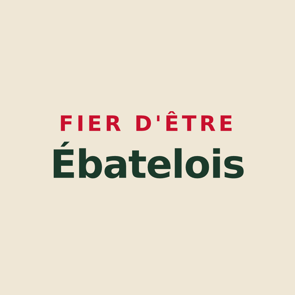 Tote bag « Fier d'être Ébatelois » — design pour Ébaty