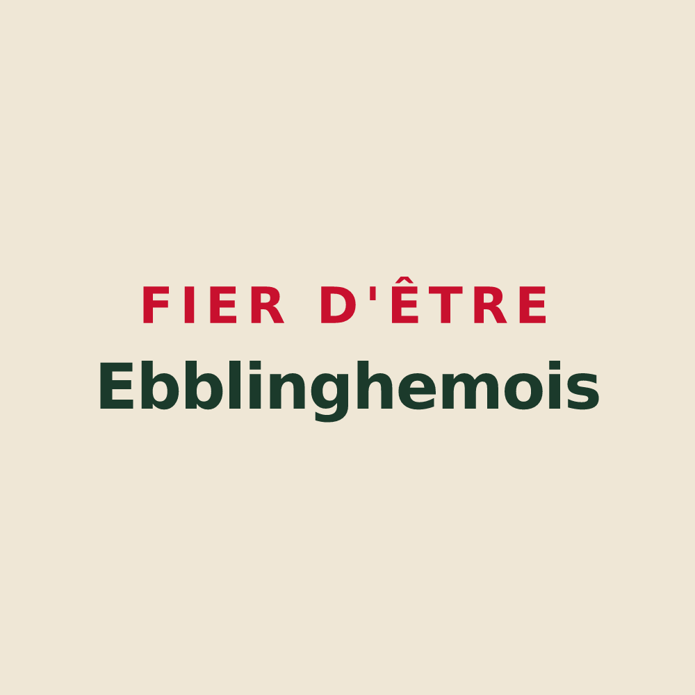 Tote bag « Fier d'être Ebblinghemois » — design pour Ebblinghem