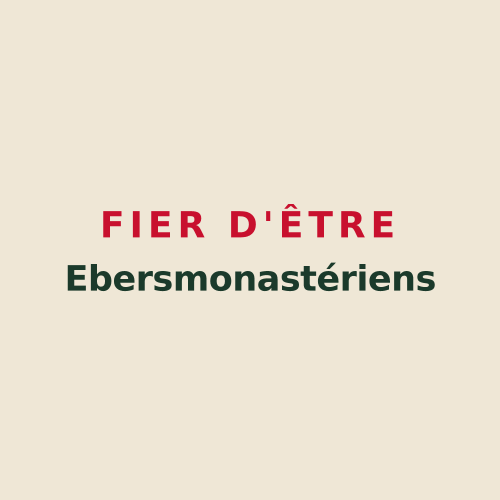 Tote bag « Fier d'être Ebersmonastériens » — design pour Ebersmunster
