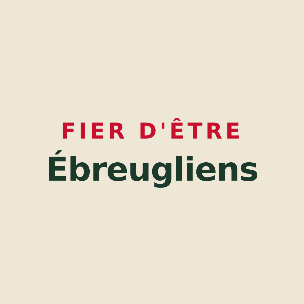 Tote bag « Fier d'être Ébreugliens » — design pour Ébreuil