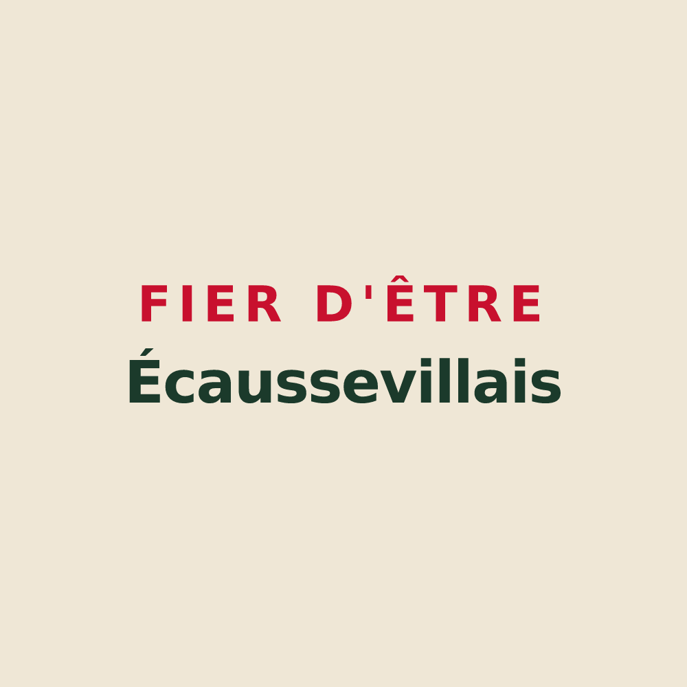 Tote bag « Fier d'être Écaussevillais » — design pour Écausseville