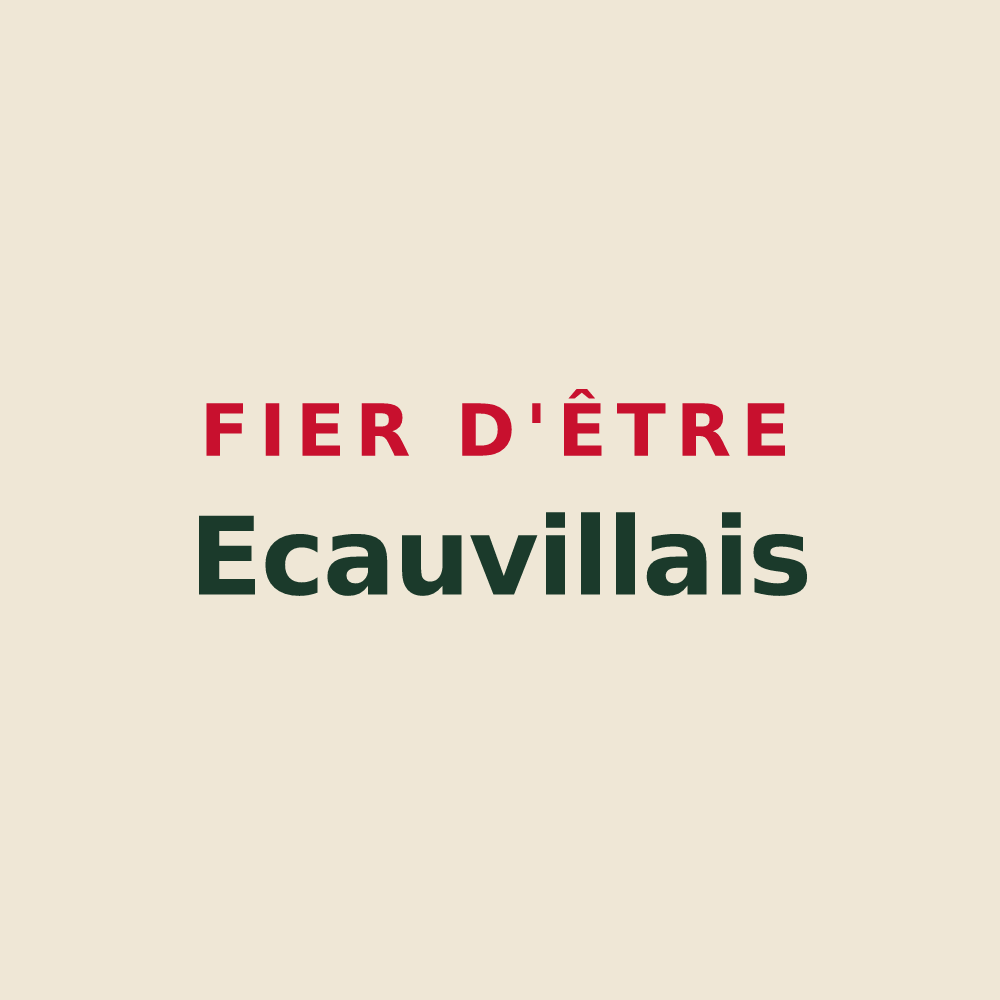 Tote bag « Fier d'être Ecauvillais » — design pour Écauville