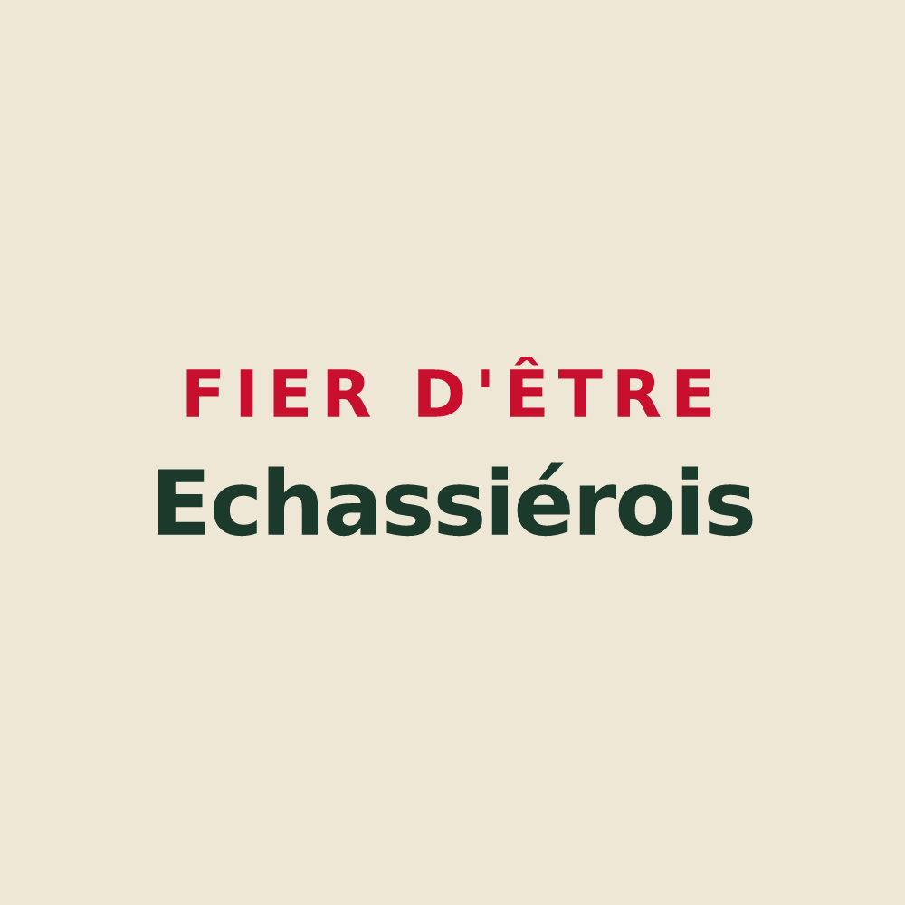 Tote bag « Fier d'être Echassiérois » — design pour Échassières