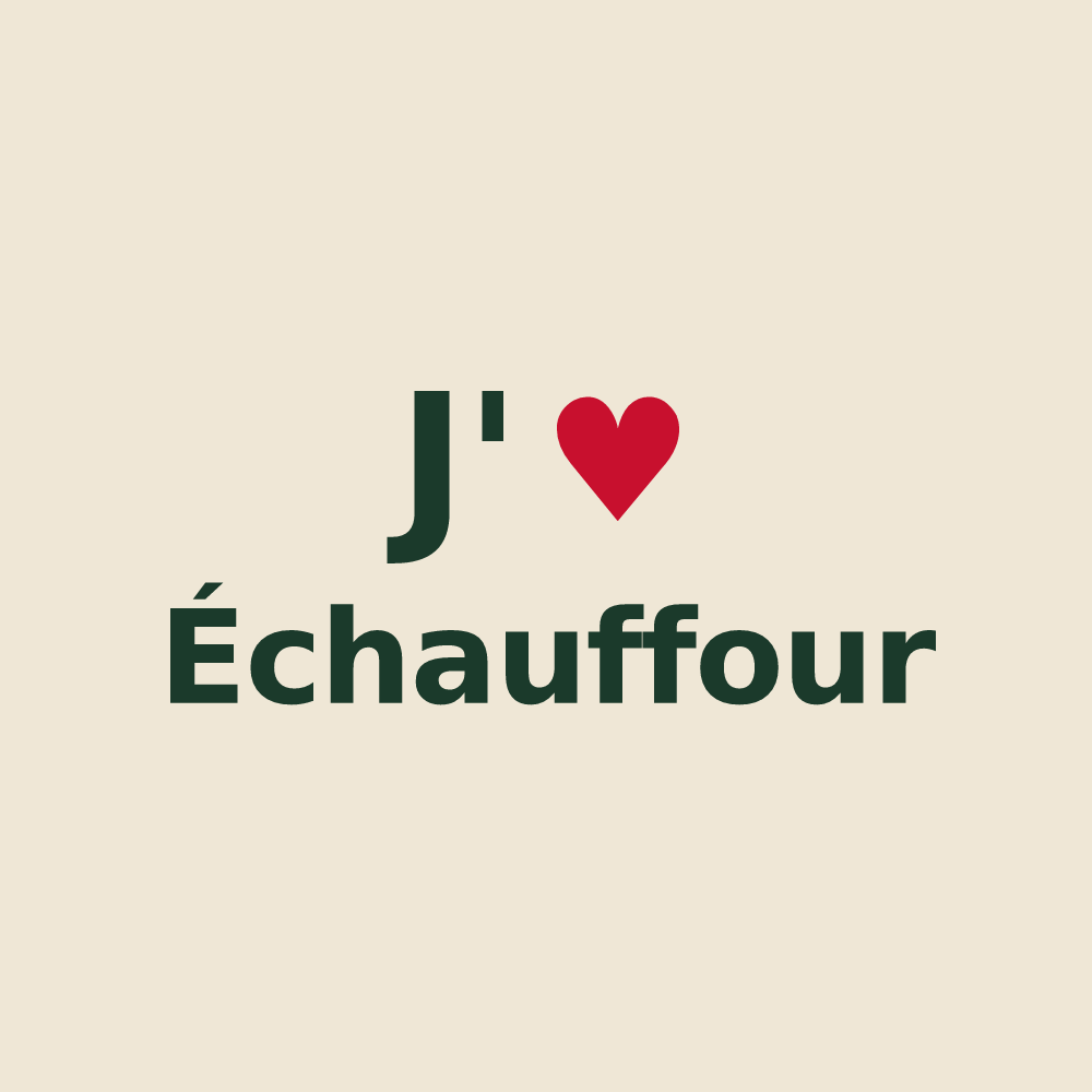 Tote bag personnalisé Échauffour — design J'aime Échauffour