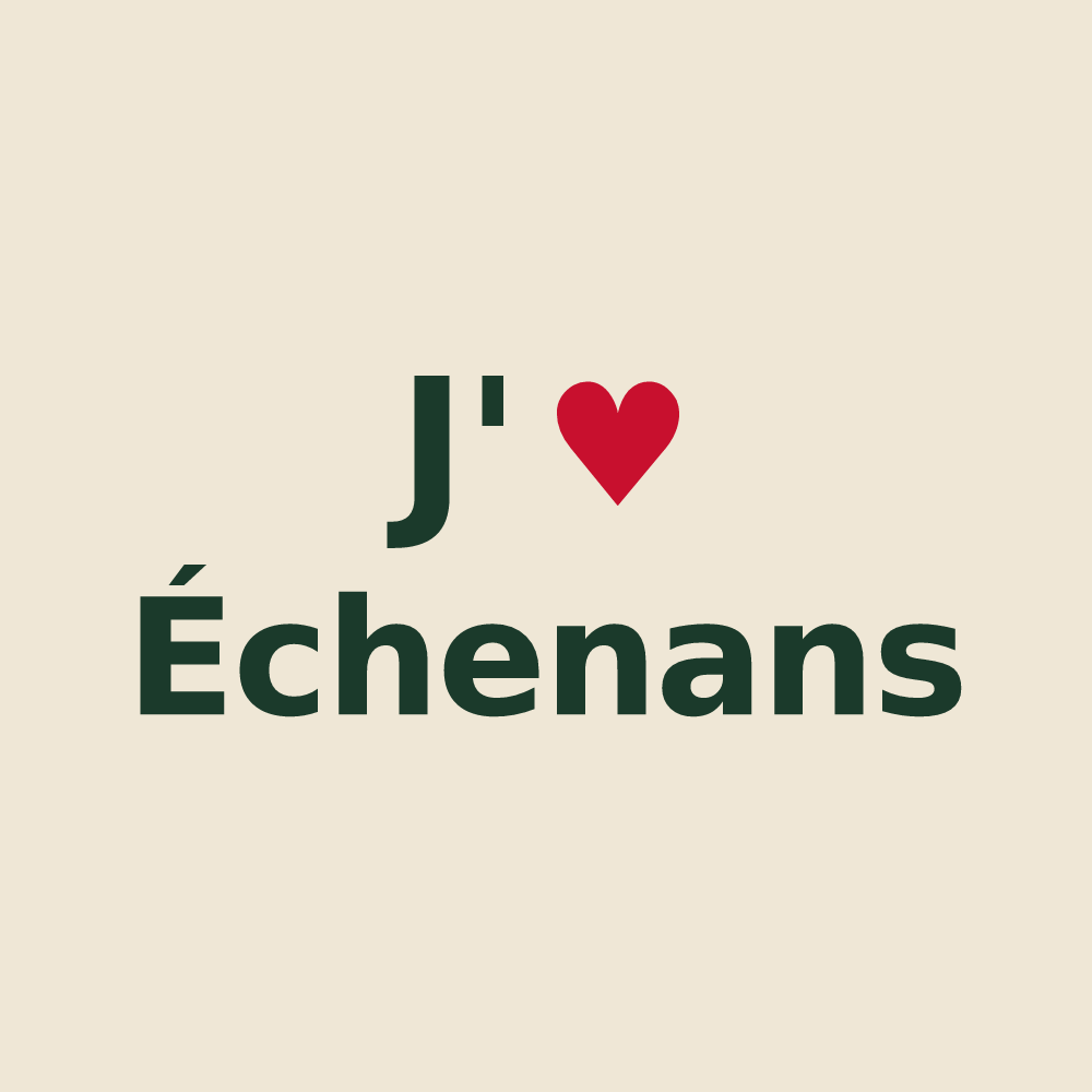 Tote bag personnalisé Échenans — design J'aime Échenans