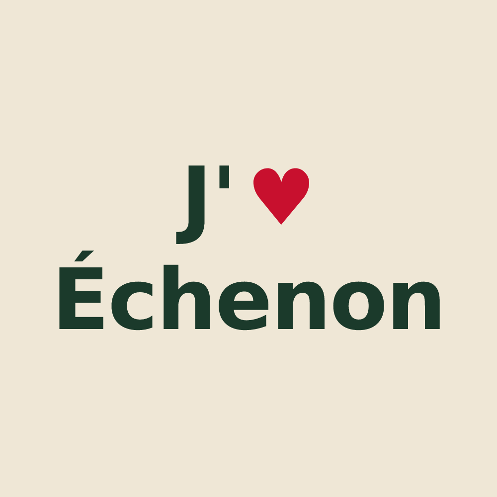 Tote bag personnalisé Échenon — design J'aime Échenon