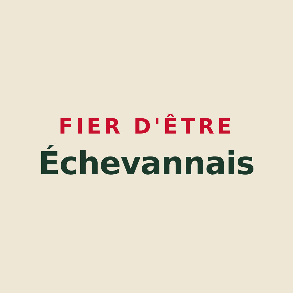 Tote bag « Fier d'être Échevannais » — design pour Échevannes