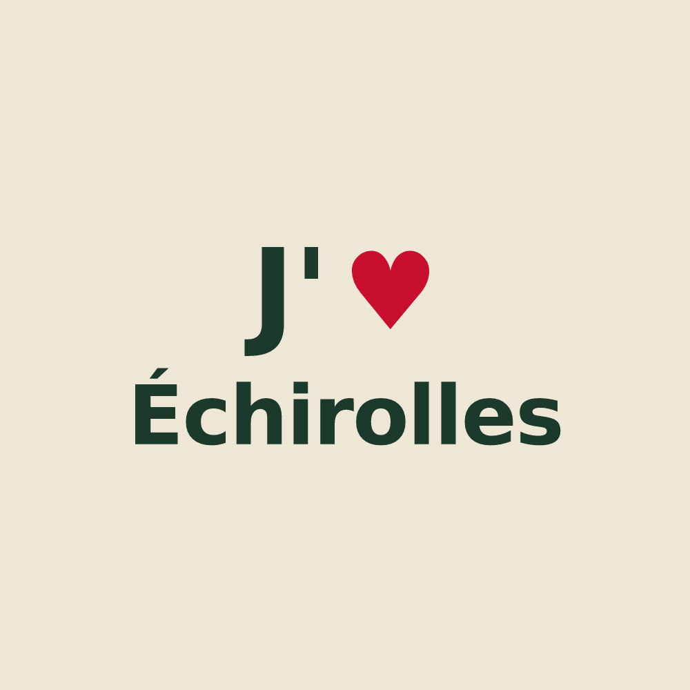 Tote bag personnalisé Échirolles — design J'aime Échirolles
