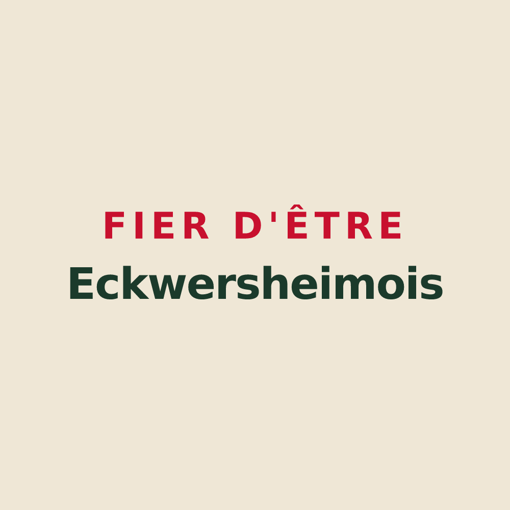Tote bag « Fier d'être Eckwersheimois » — design pour Eckwersheim