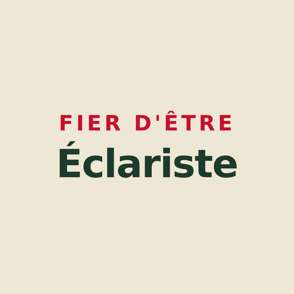 Tote bag « Fier d'être Éclariste » — design pour Éclance