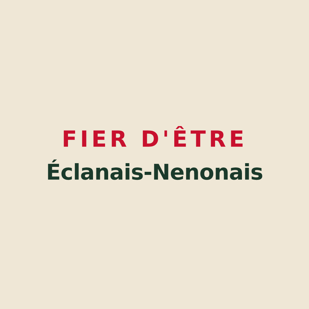 Tote bag « Fier d'être Éclanais-Nenonais » — design pour Éclans-Nenon