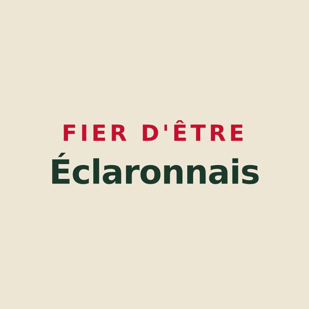 Tote bag « Fier d'être Éclaronnais » — design pour Éclaron-Braucourt-Sainte-Livière