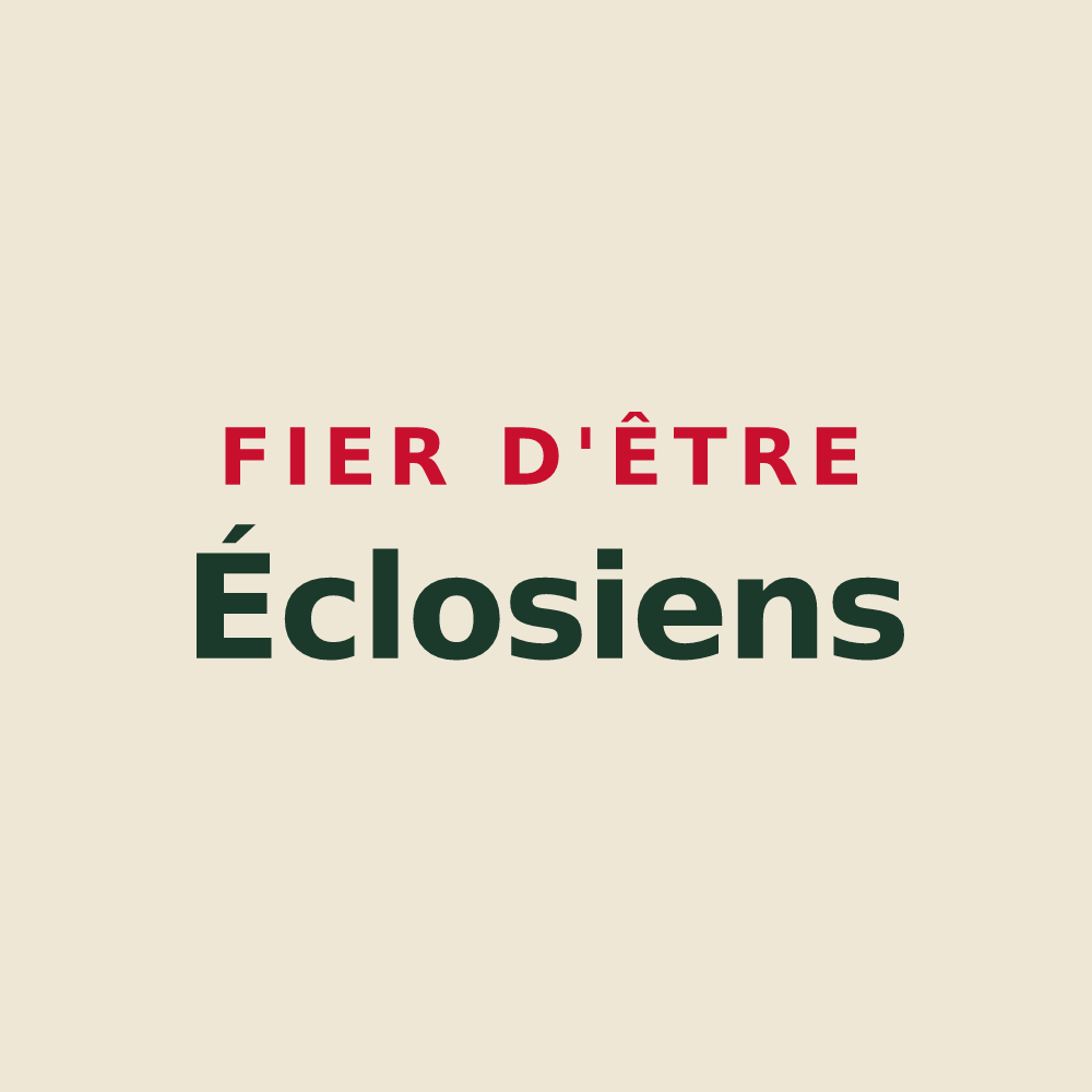 Tote bag « Fier d'être Éclosiens » — design pour Eclose-Badinières