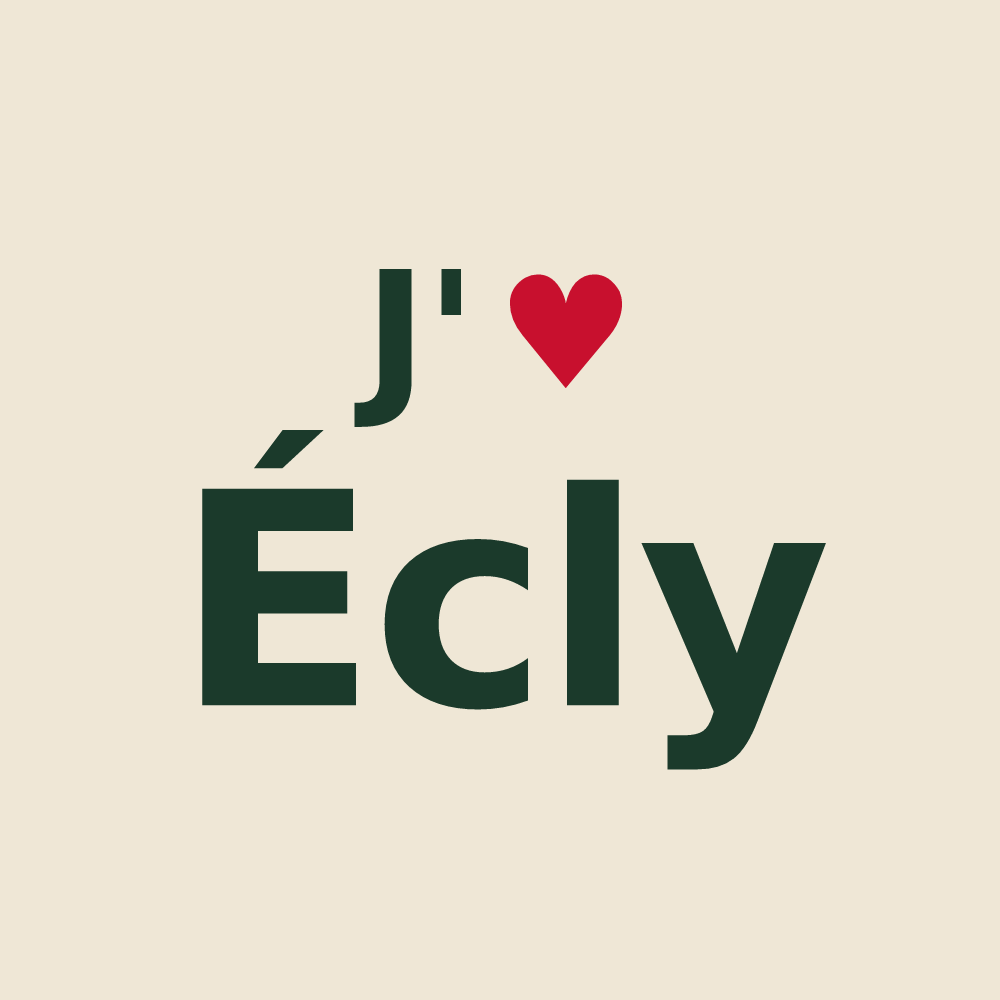 Tote bag personnalisé Écly — design J'aime Écly