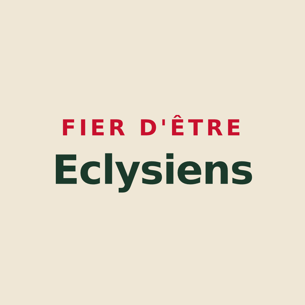 Tote bag « Fier d'être Eclysiens » — design pour Écly