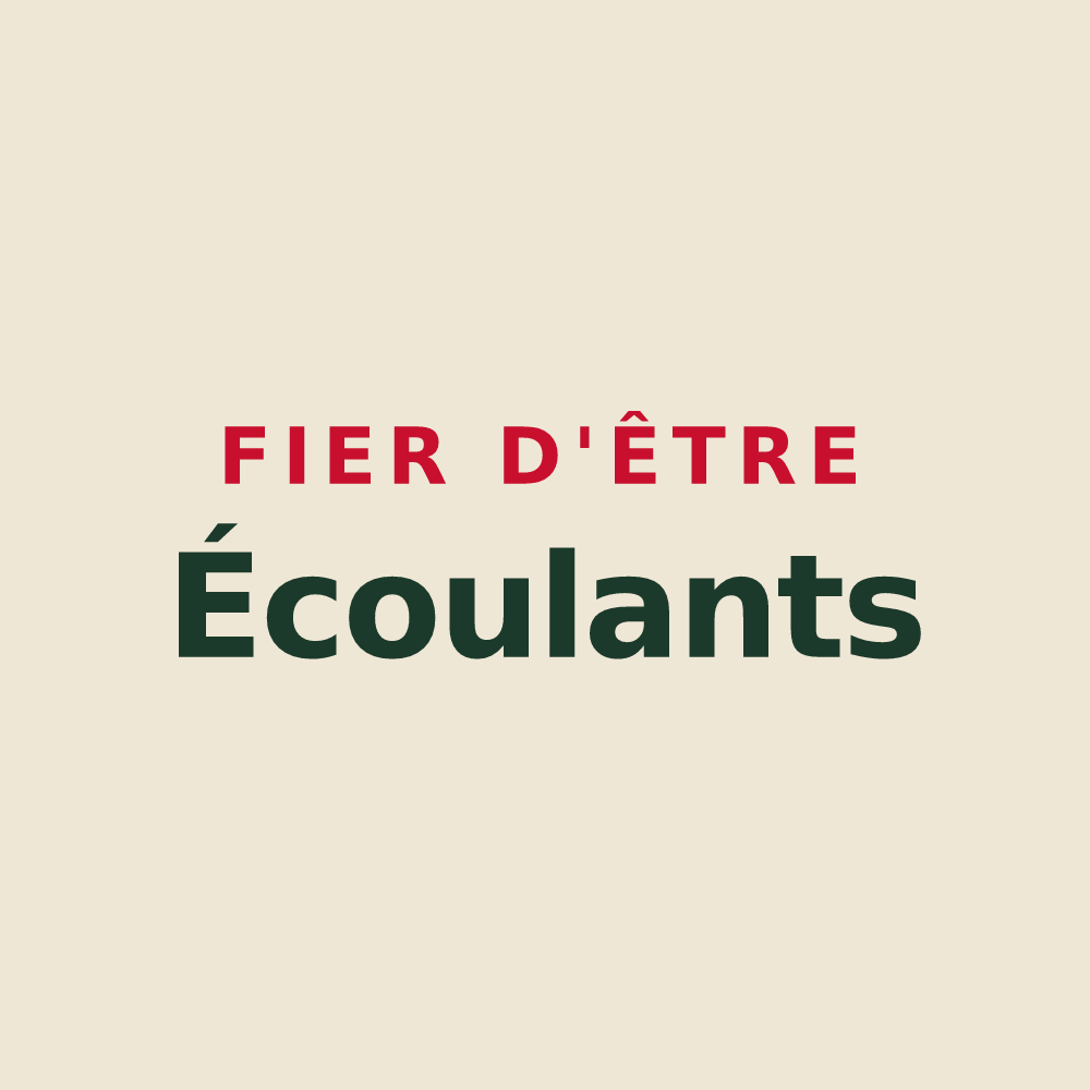 Tote bag « Fier d'être Écoulants » — design pour École