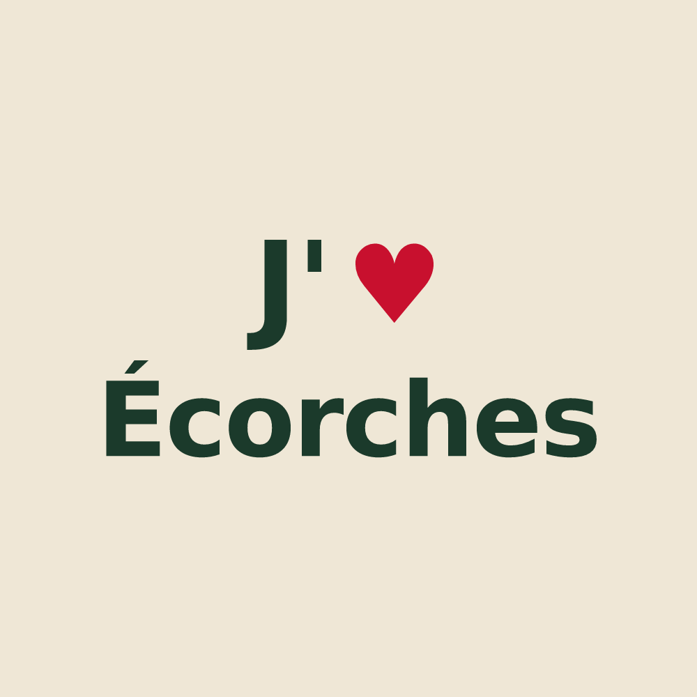 Tote bag personnalisé Écorches — design J'aime Écorches