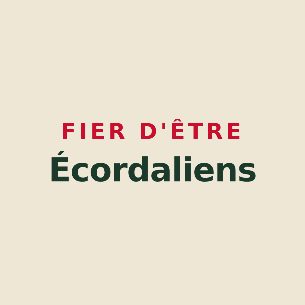 Tote bag « Fier d'être Écordaliens » — design pour Écordal