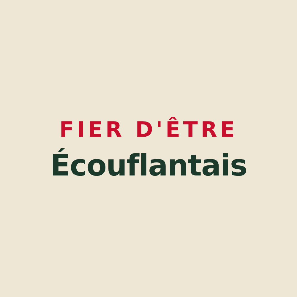 Tote bag « Fier d'être Écouflantais » — design pour Écouflant