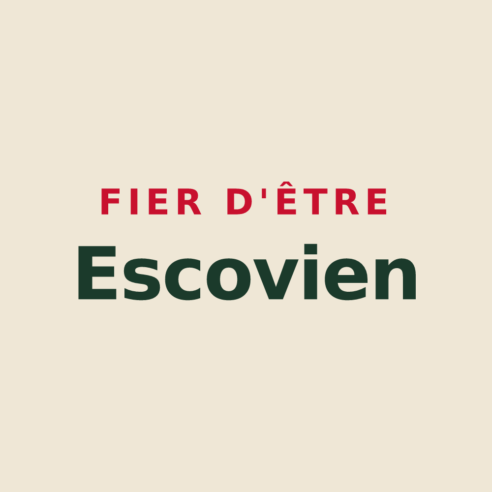 Tote bag « Fier d'être Escovien » — design pour Écouis