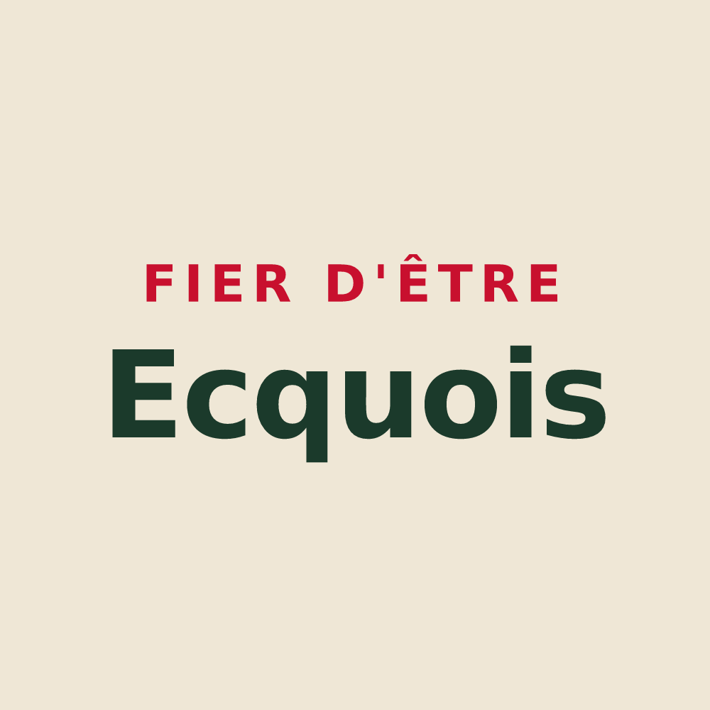 Tote bag « Fier d'être Ecquois » — design pour Ecques