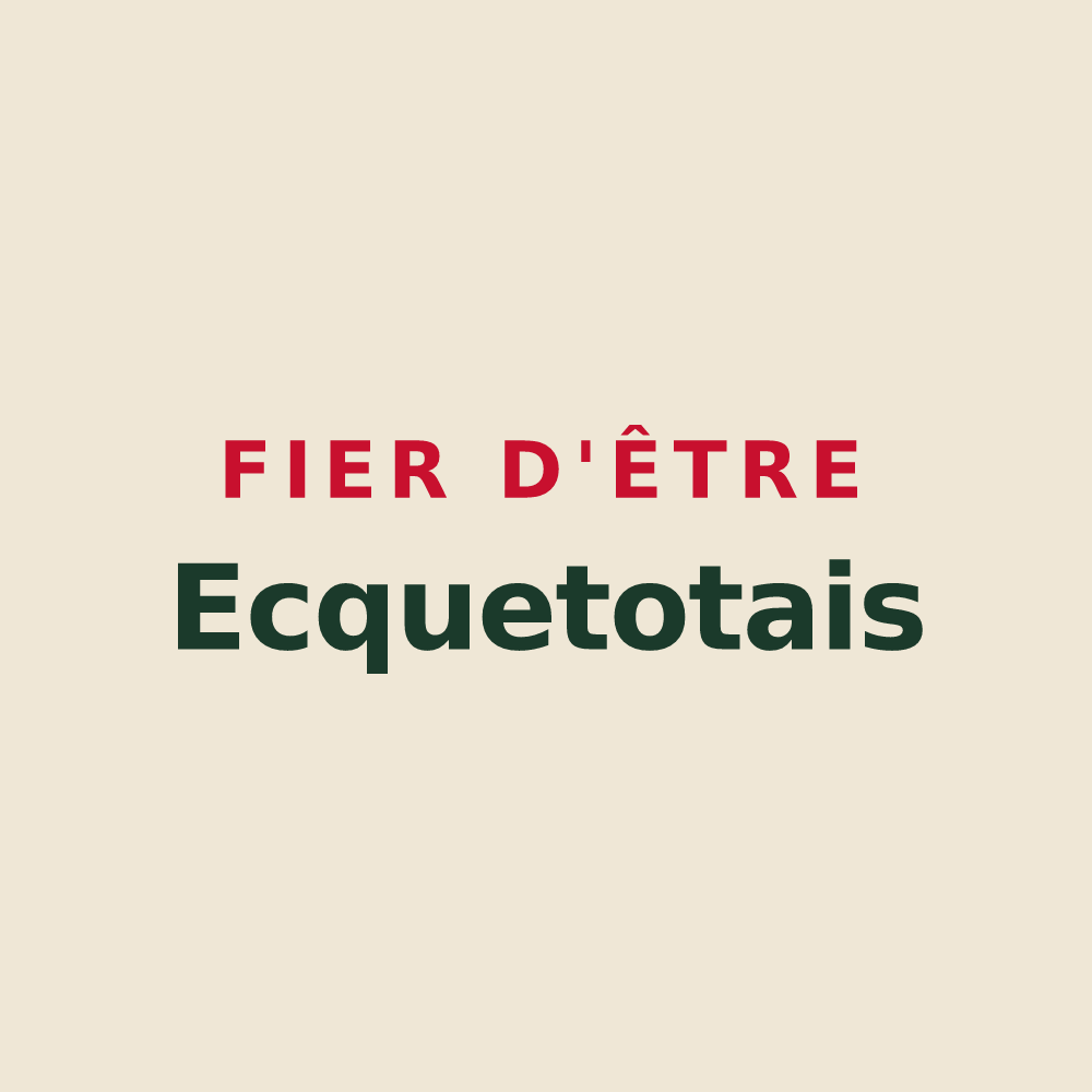 Tote bag « Fier d'être Ecquetotais » — design pour Ecquetot