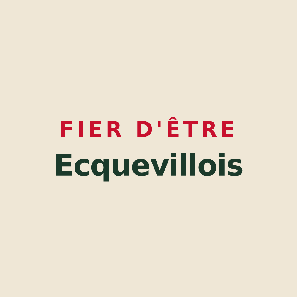 Tote bag « Fier d'être Ecquevillois » — design pour Ecquevilly
