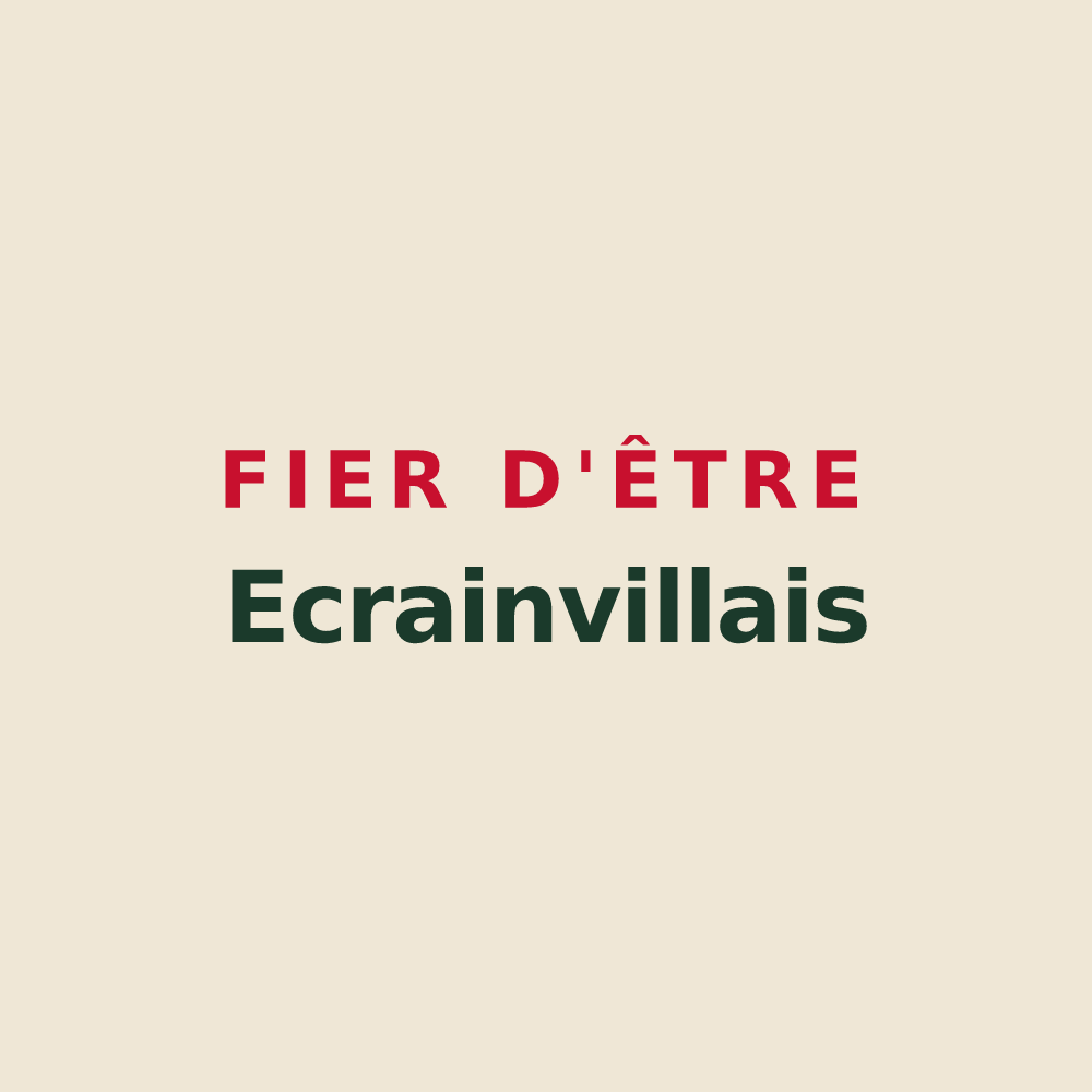Tote bag « Fier d'être Ecrainvillais » — design pour Écrainville