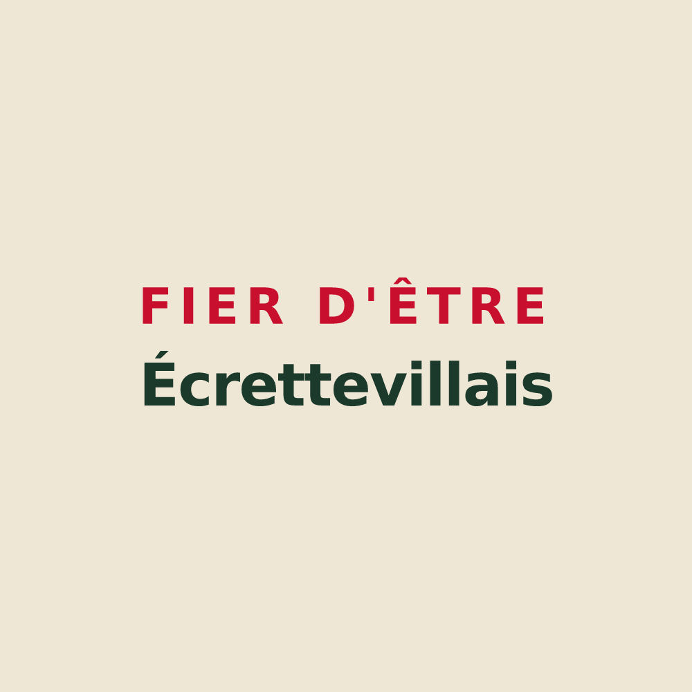 Tote bag « Fier d'être Écrettevillais » — design pour Écretteville-lès-Baons