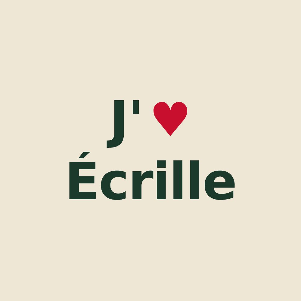 Tote bag personnalisé Écrille — design J'aime Écrille