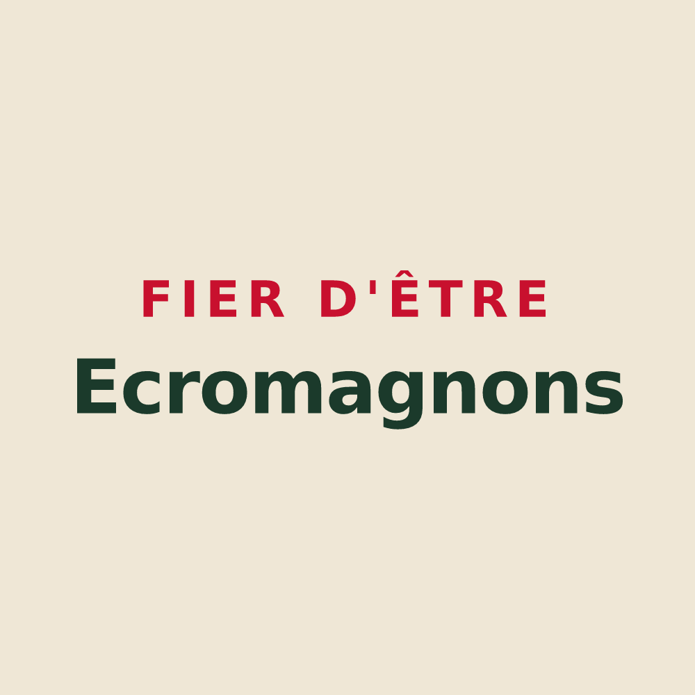 Tote bag « Fier d'être Ecromagnons » — design pour Écromagny