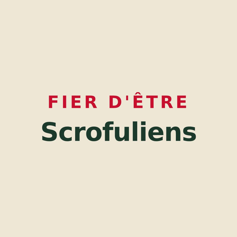 Tote bag « Fier d'être Scrofuliens » — design pour Écrouves