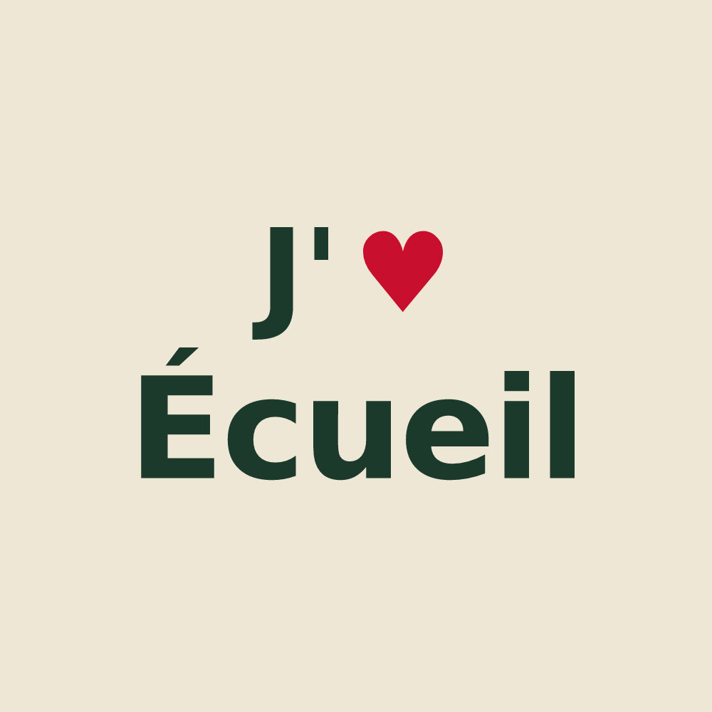 Tote bag personnalisé Écueil — design J'aime Écueil