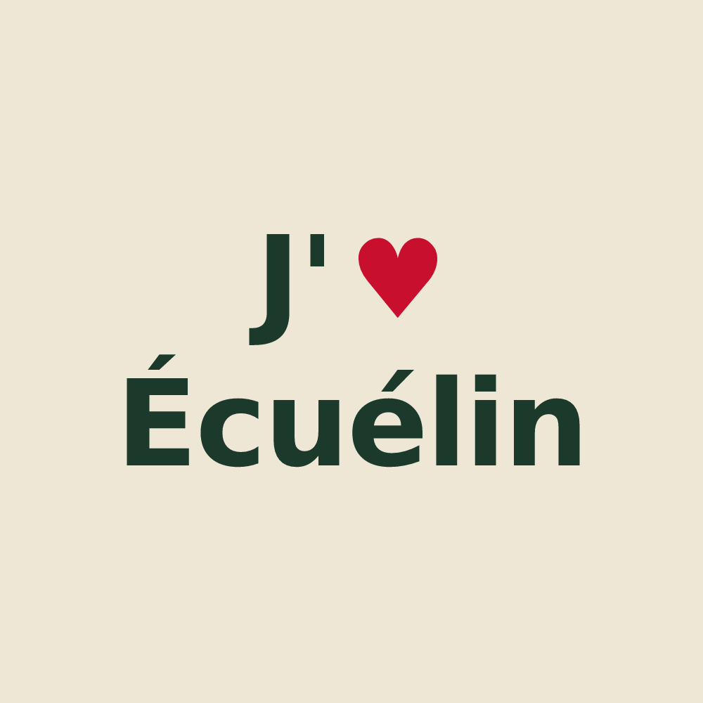 Tote bag personnalisé Écuélin — design J'aime Écuélin