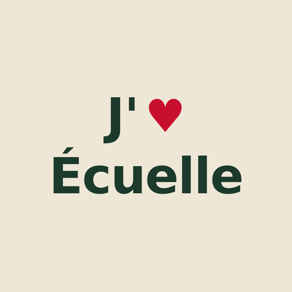 Tote bag personnalisé Écuelle — design J'aime Écuelle