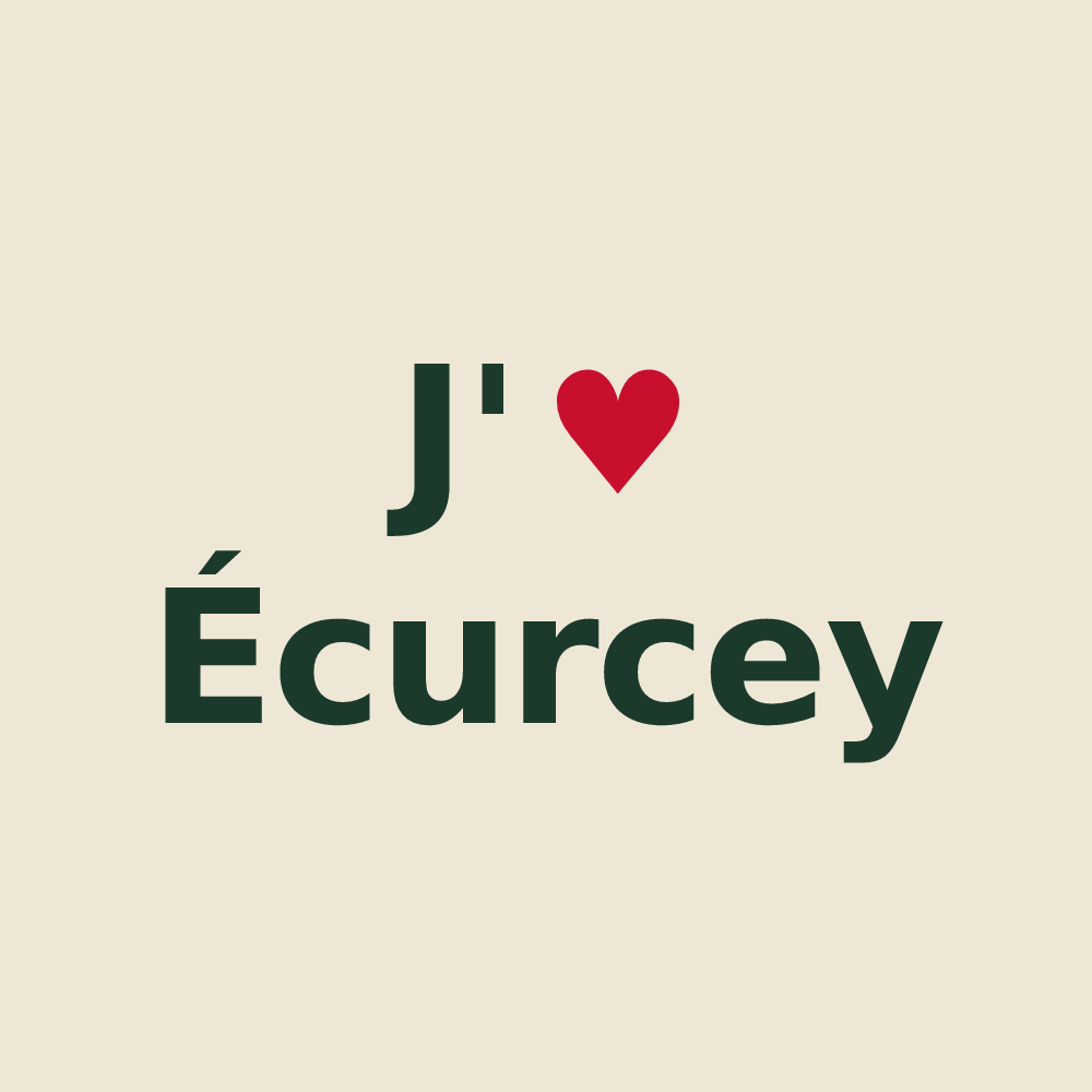 Tote bag personnalisé Écurcey — design J'aime Écurcey