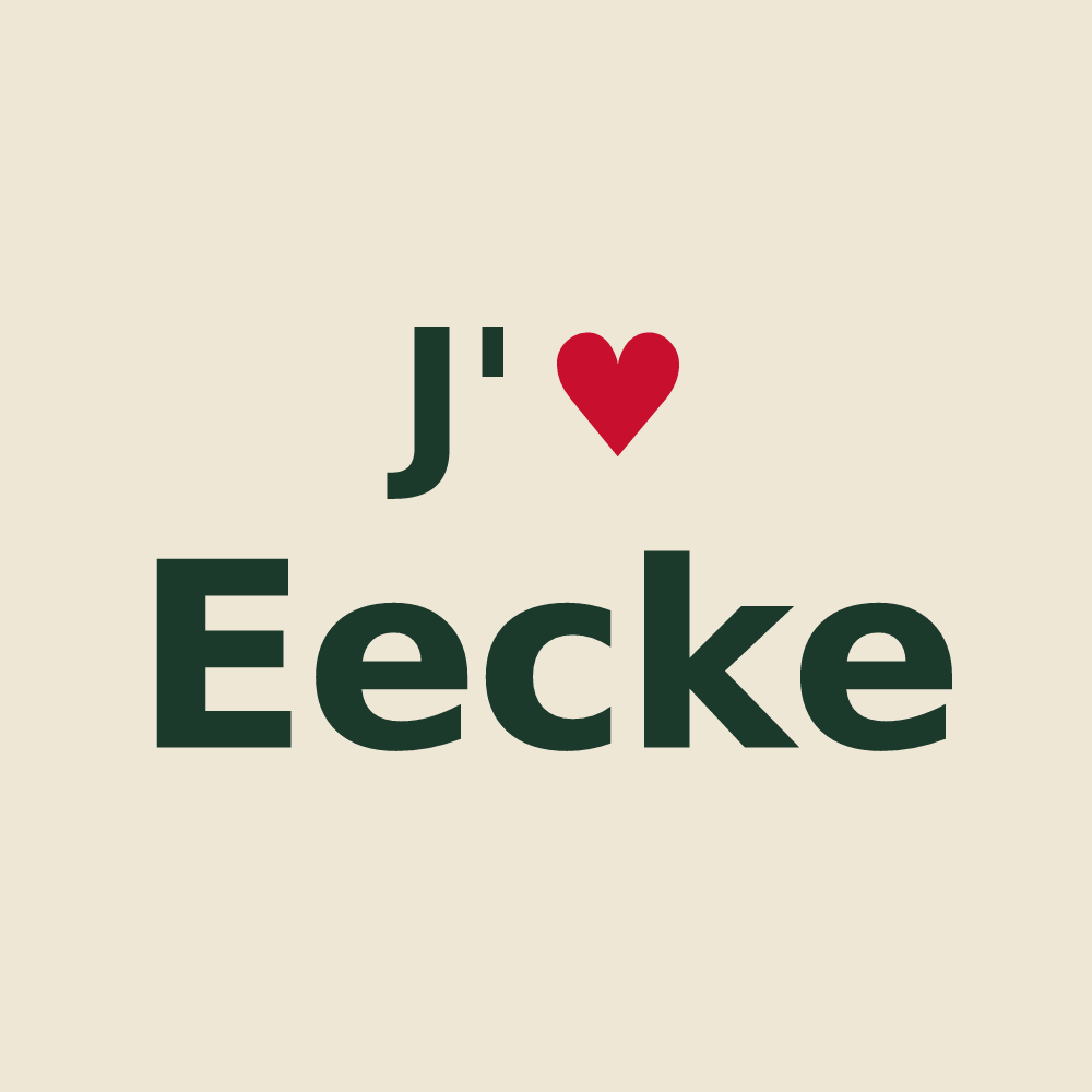 Tote bag personnalisé Eecke — design J'aime Eecke