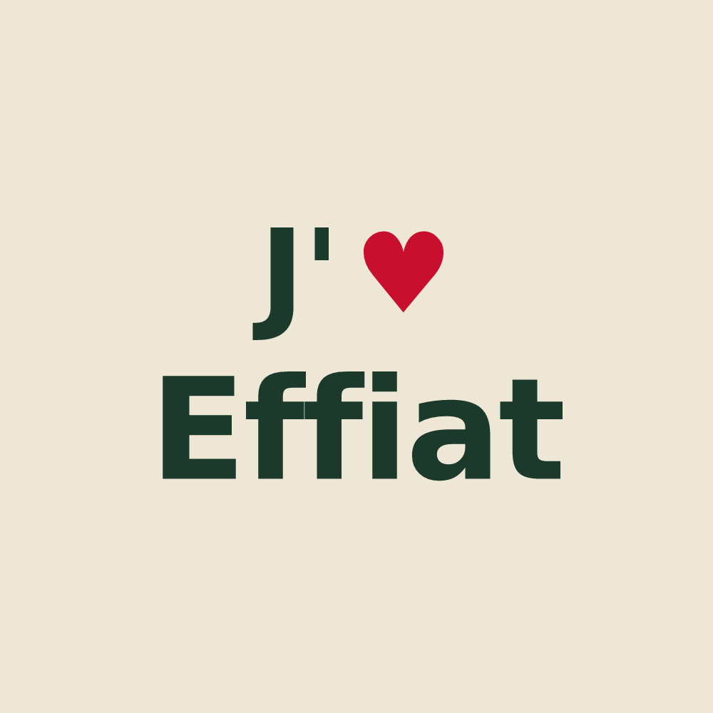 Tote bag personnalisé Effiat — design J'aime Effiat