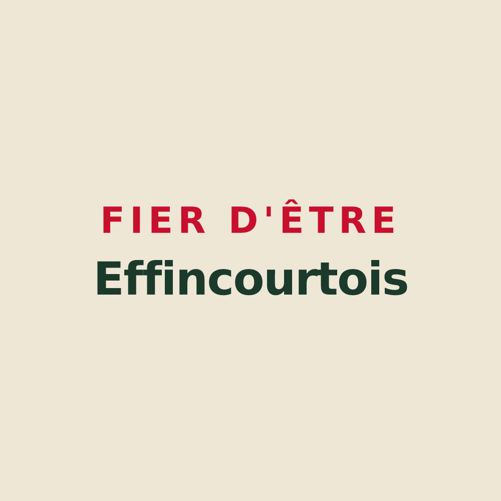 Tote bag « Fier d'être Effincourtois » — design pour Effincourt