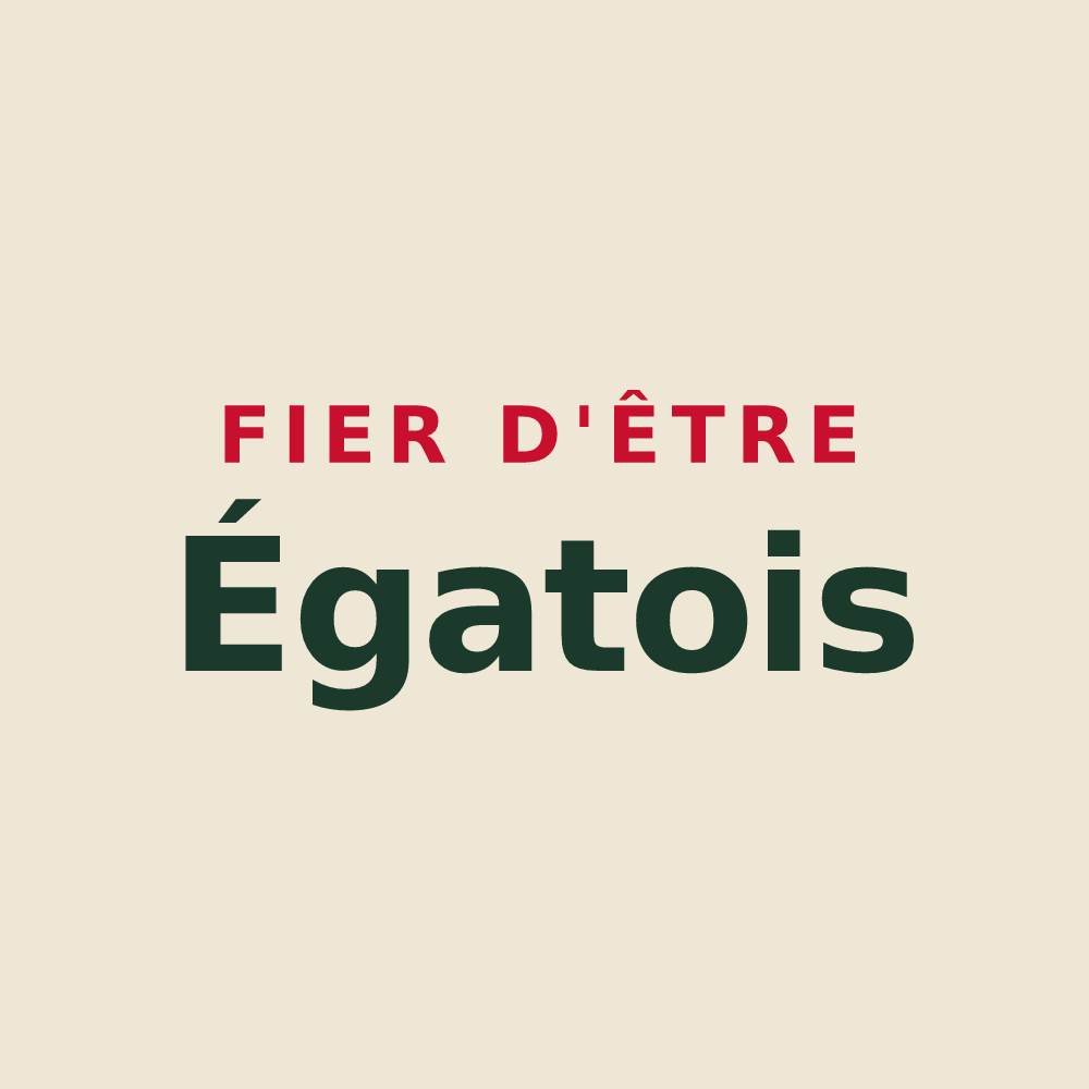 Tote bag « Fier d'être Égatois » — design pour Égat