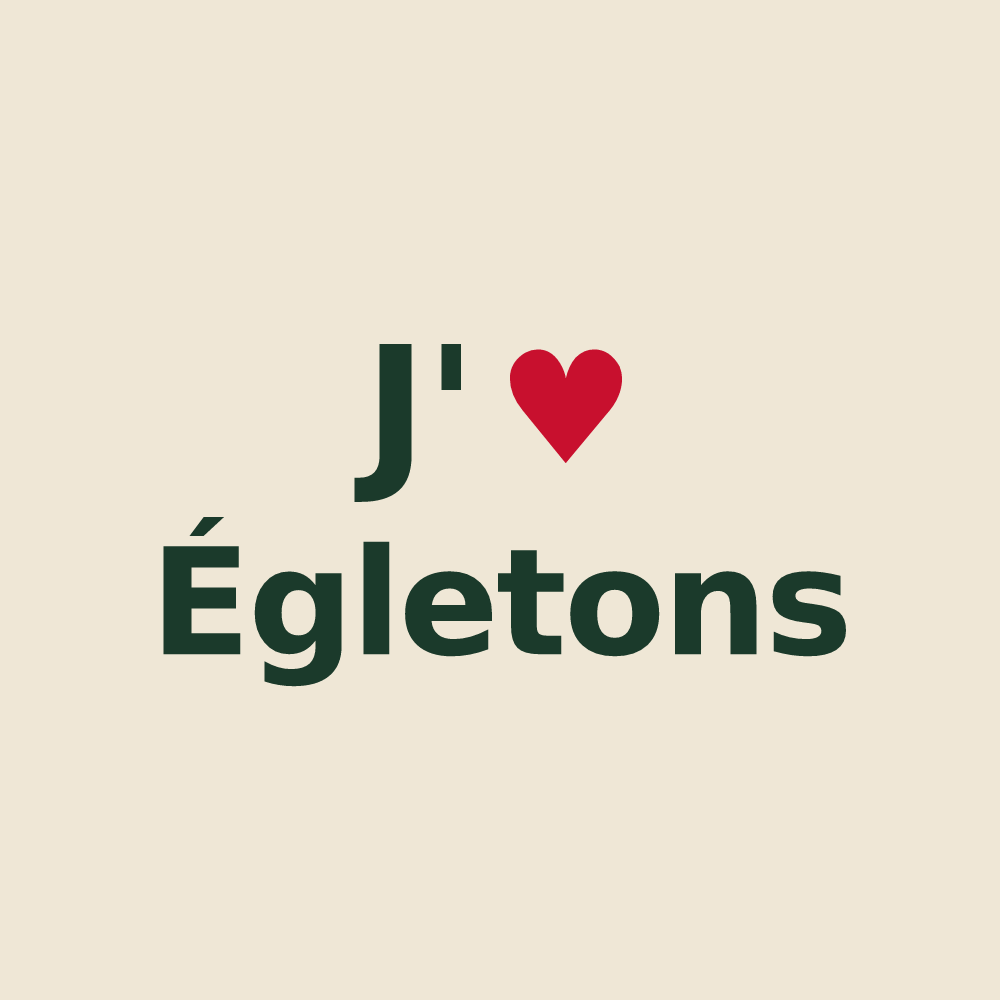 Tote bag personnalisé Égletons — design J'aime Égletons