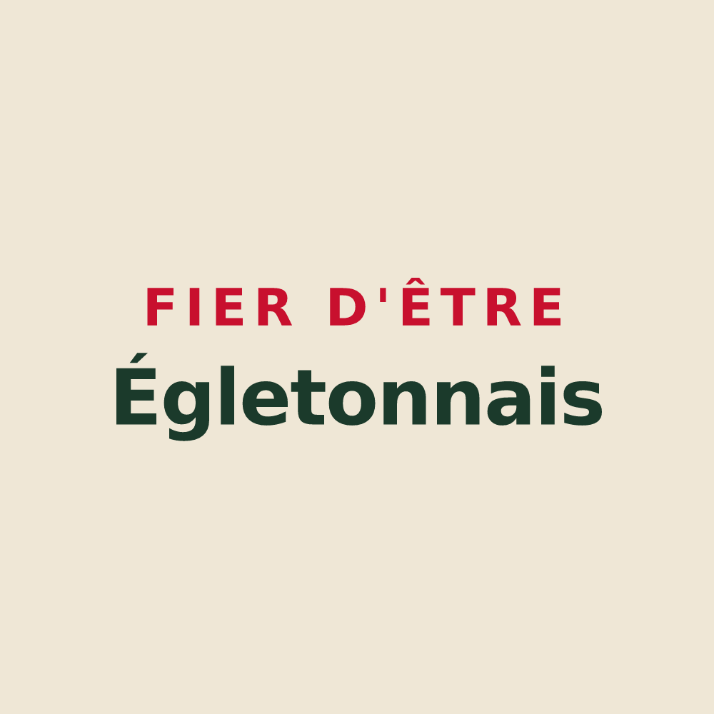 Tote bag « Fier d'être Égletonnais » — design pour Égletons